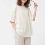 サラックス楊柳ゆるシルエットTシャツ