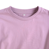 綿100%ワイドスリット長袖Tシャツ
