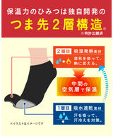 【ココピタあったか実感】メンズソックス [ハーフ丈]