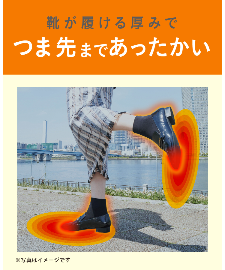 【ココピタあったか実感】レディースソックス[見せないスニーカー丈]