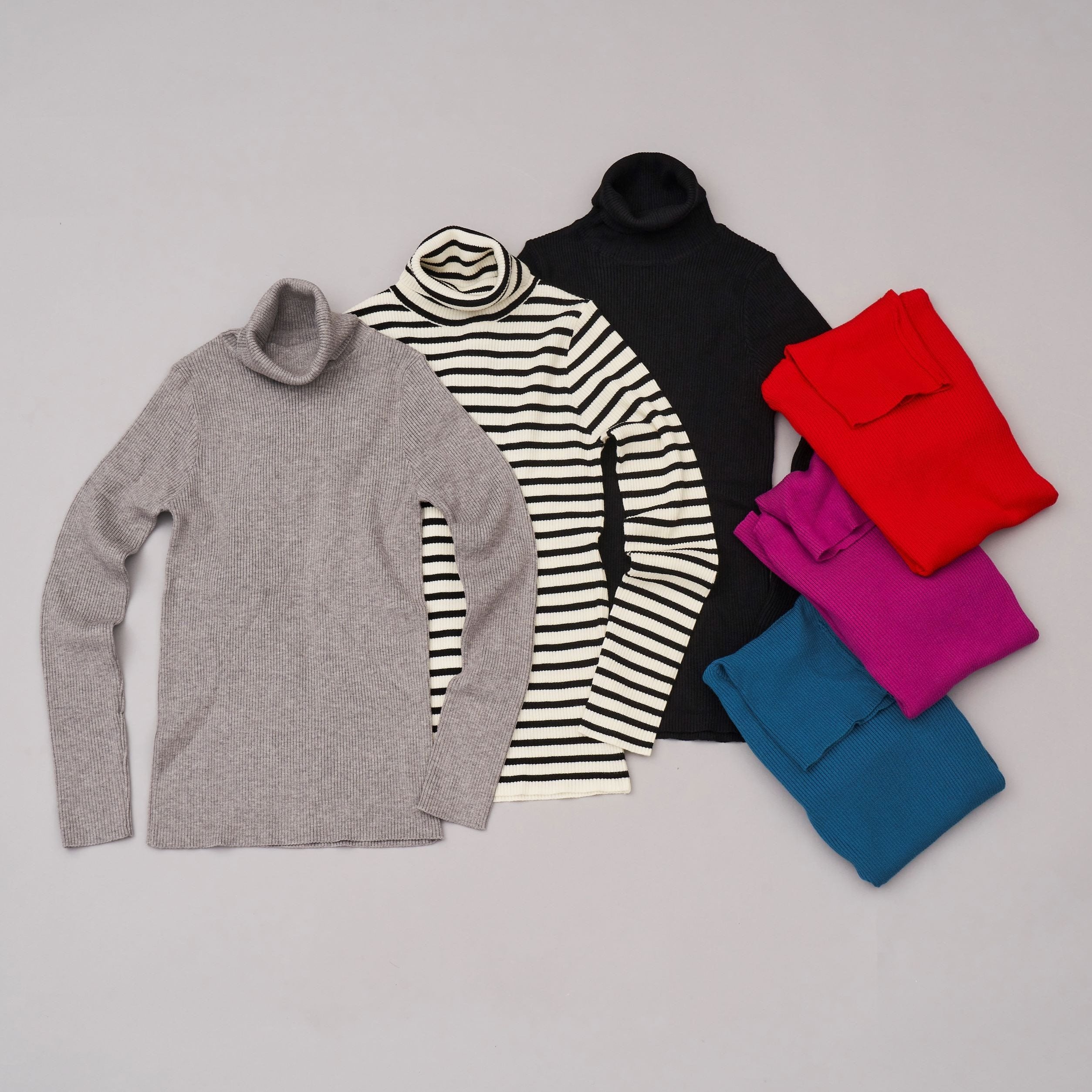 シルキーニットタートルネックセーター – RIALT