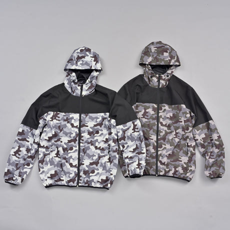 テックシェルパーカー（総柄）