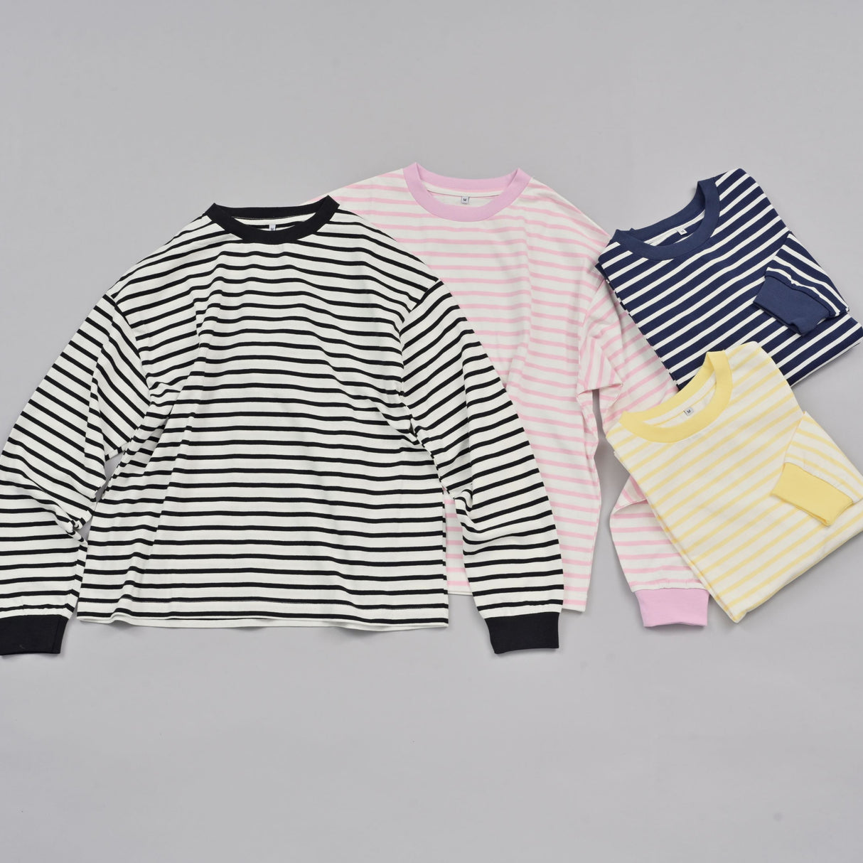 しっかりコットンボーダーＴシャツ（長袖）