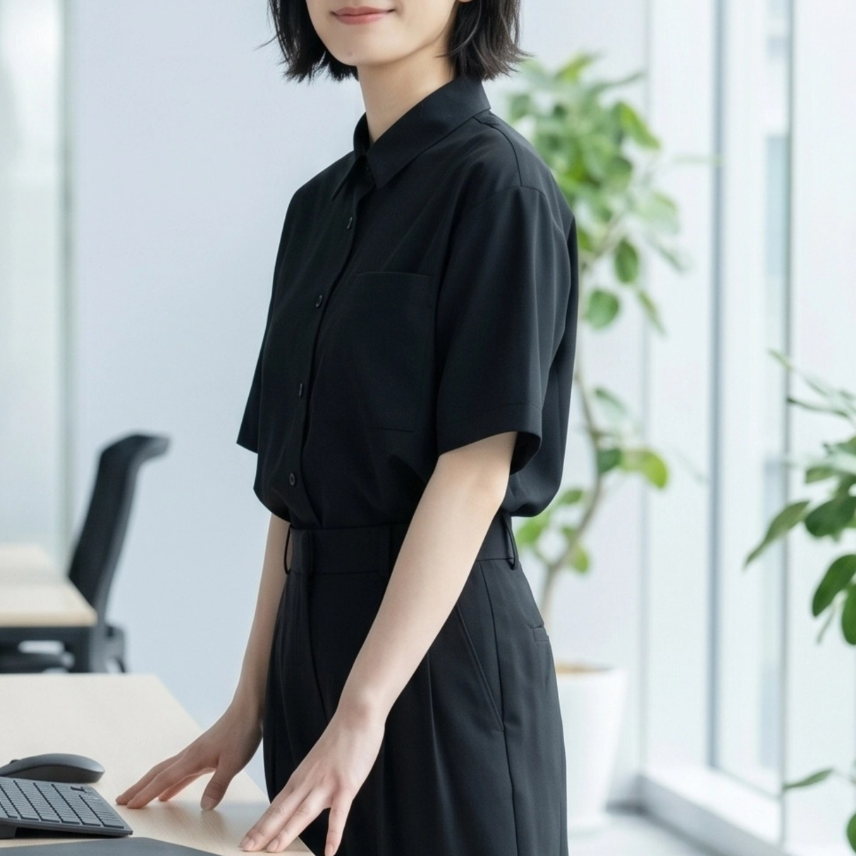 【Room&Out Work】半袖シャツ