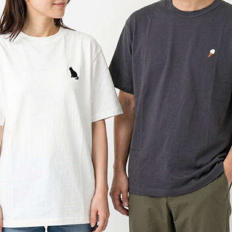 綿100% 刺繍Tシャツ(半袖)