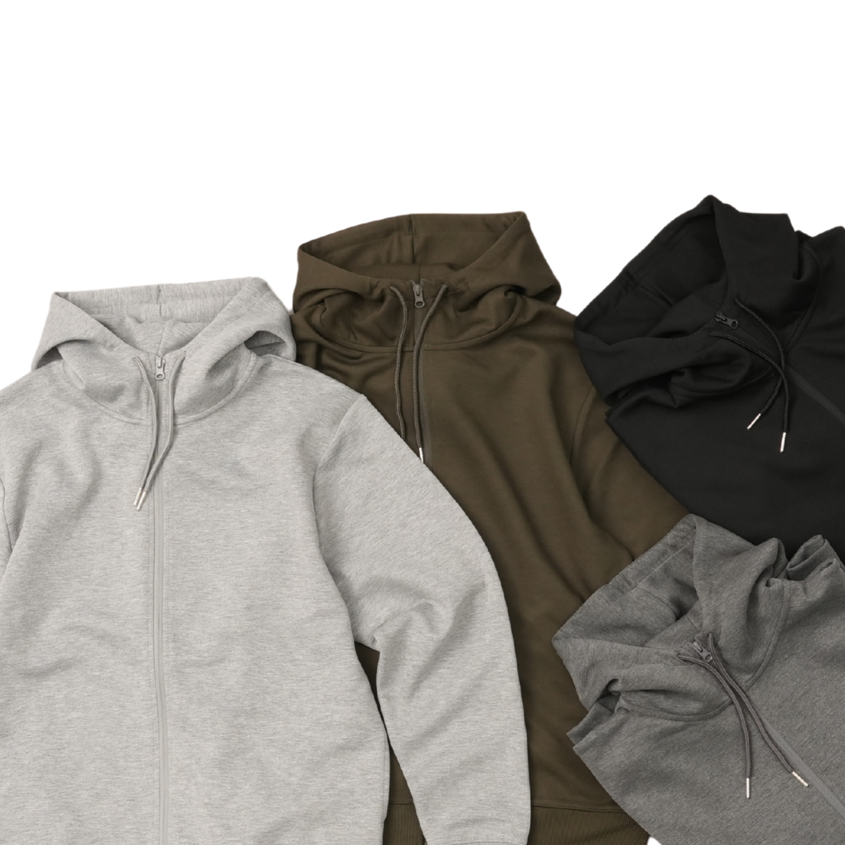 【AIRY】ストレッチ スウェット ジップパーカー