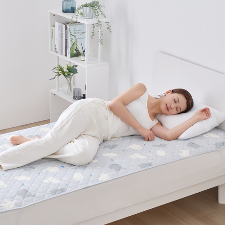 さらっとひんやり敷きパッド 猫柄