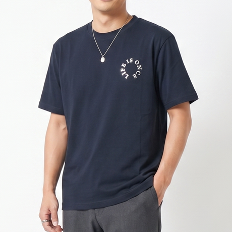 ホイルプリントTシャツ(サークルロゴ)