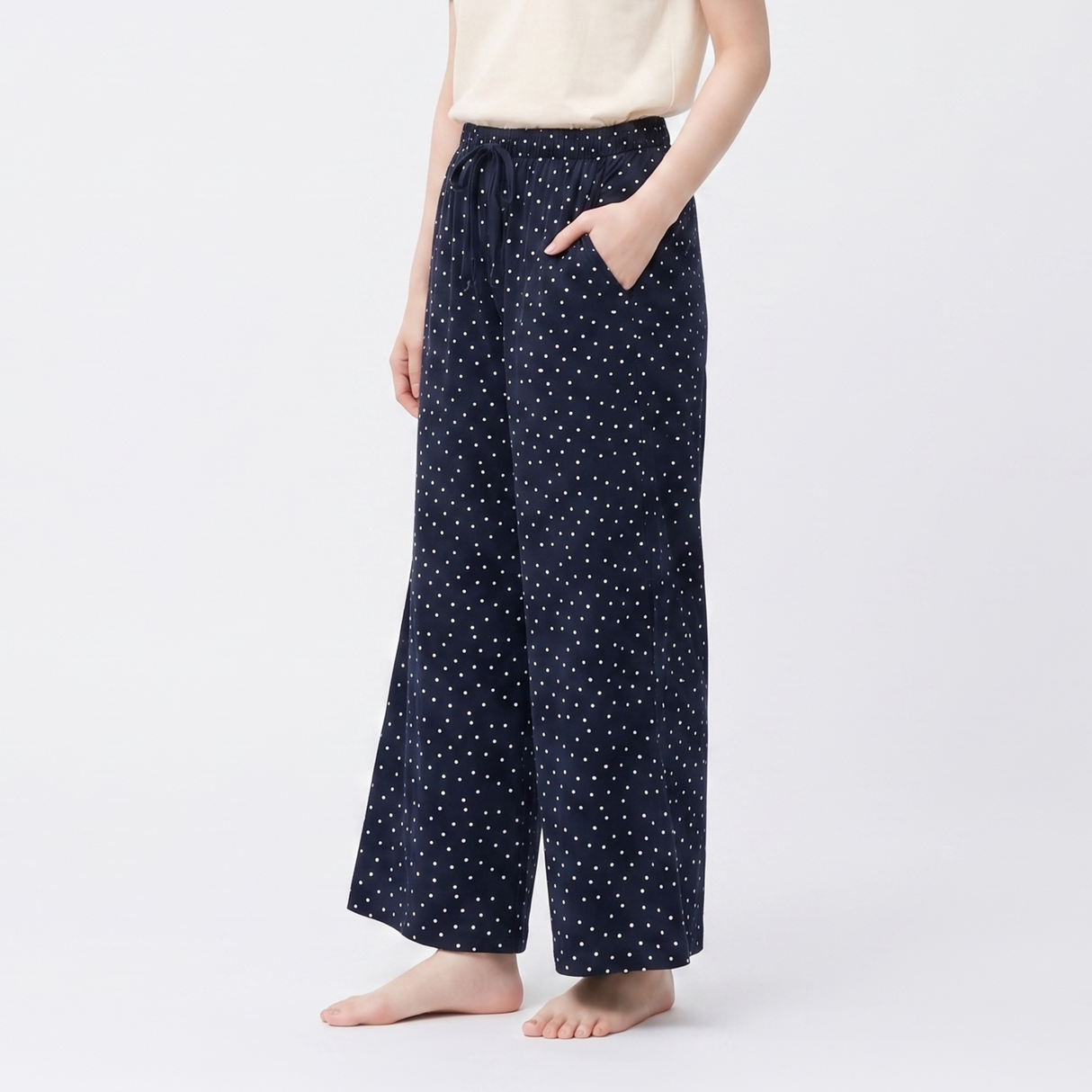 さらっとリラックスロングパンツ