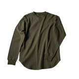 ワッフルクルーネック長袖Ｔシャツ