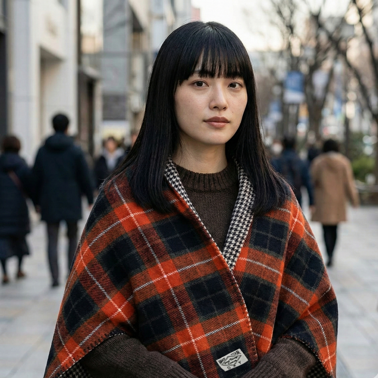 リバーシブルケープ