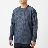 【Room＆Active】ドライ総柄プリント長袖Tシャツ