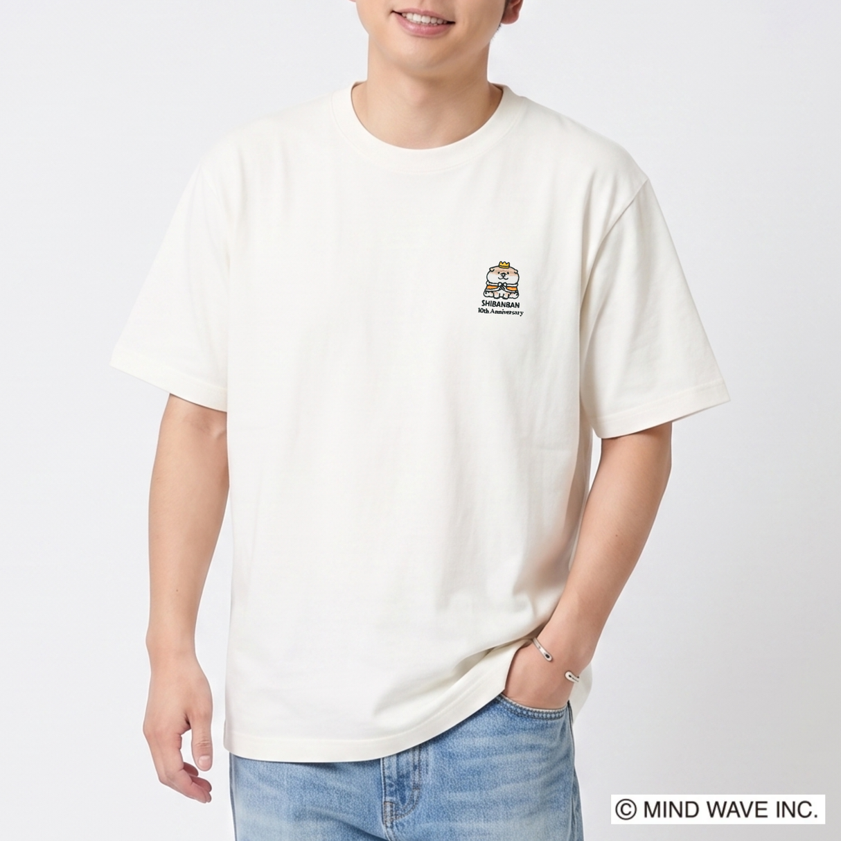 【しばんばん】ワンポイント刺繍Tシャツ