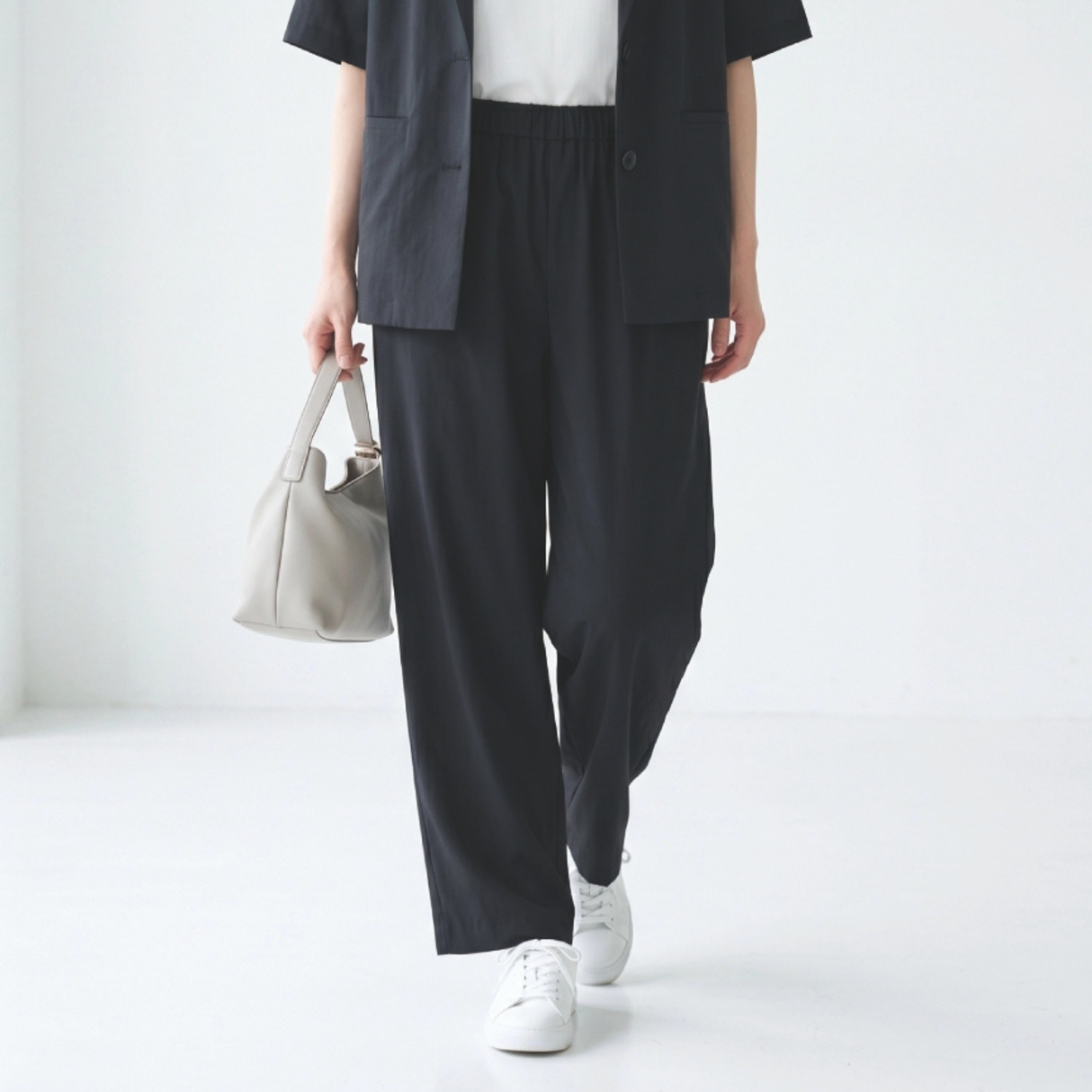 【Room＆Out Work】イージーワイドパンツ