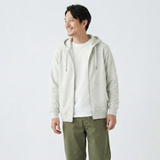 裏起毛スウェットダブルジップパーカー