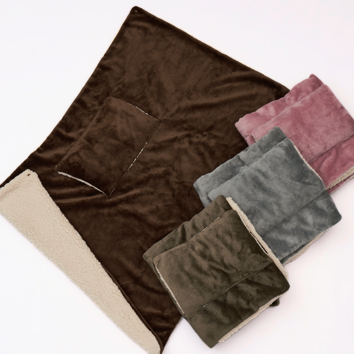 ポケット付ブランケット