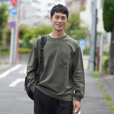綿100%BIG Tシャツ(長袖)