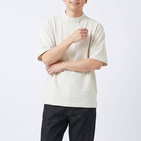 ［AIRITY］オーバーサイズTシャツ(モックネック)