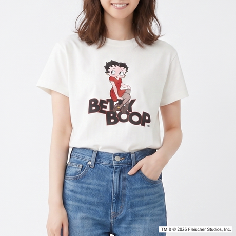 【Betty Boop】フロントプリントTシャツ