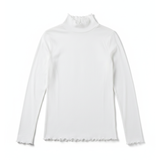 リブメローハイネック長袖Tシャツ