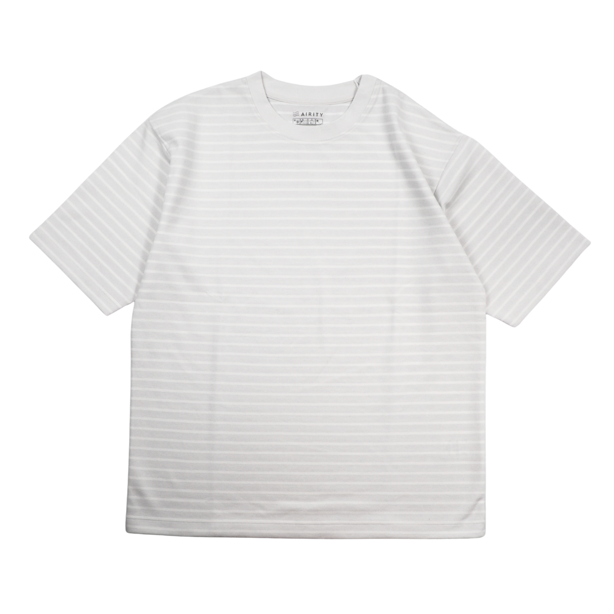［AIRITY］オーバーサイズTシャツ(マイクロボーダー)