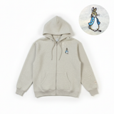 ピーターラビット裏起毛ジップパーカー