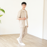 NOBIRUNOストレッチパンツ（リネンライク）