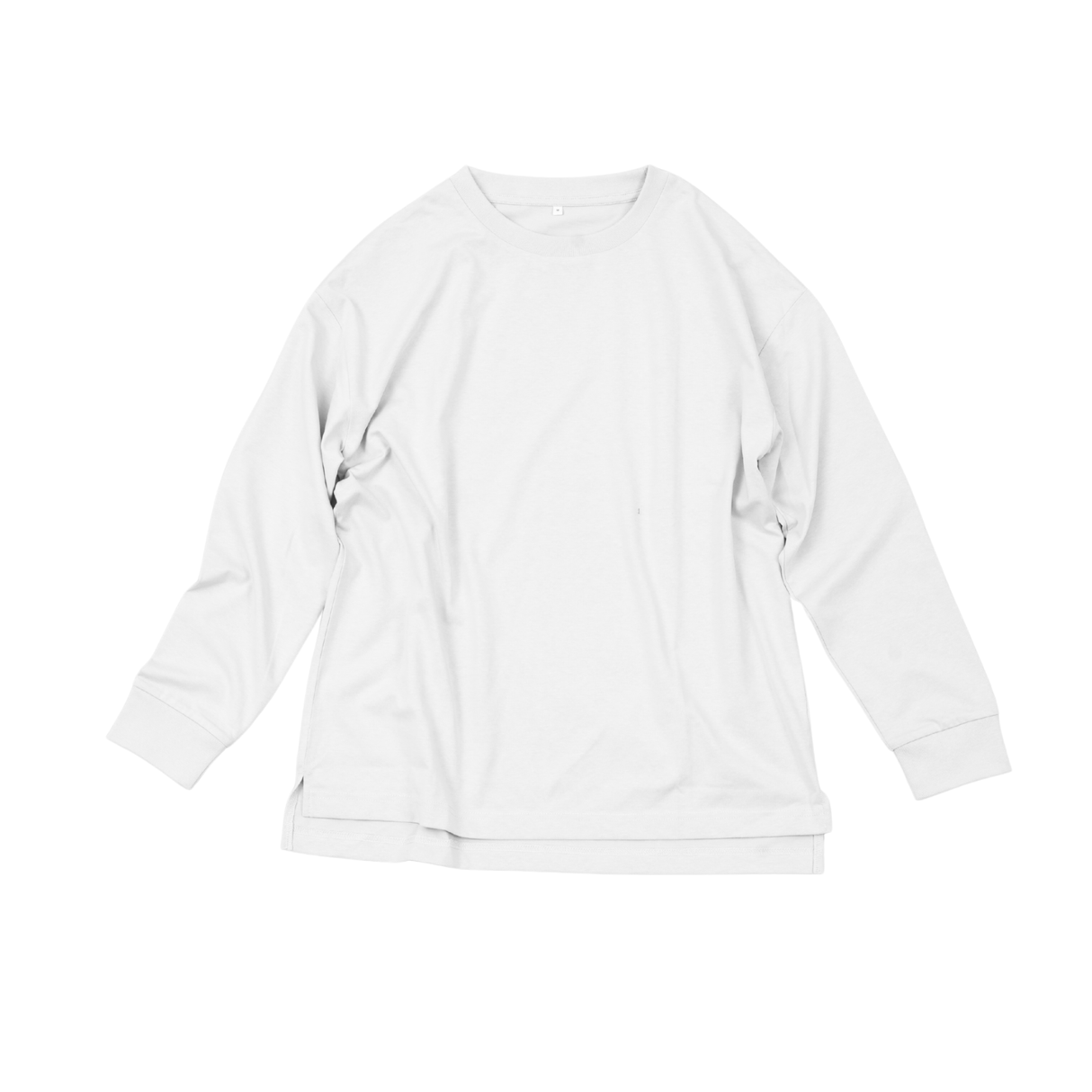 綿100%ワイドスリット長袖Tシャツ(2026年モデル)