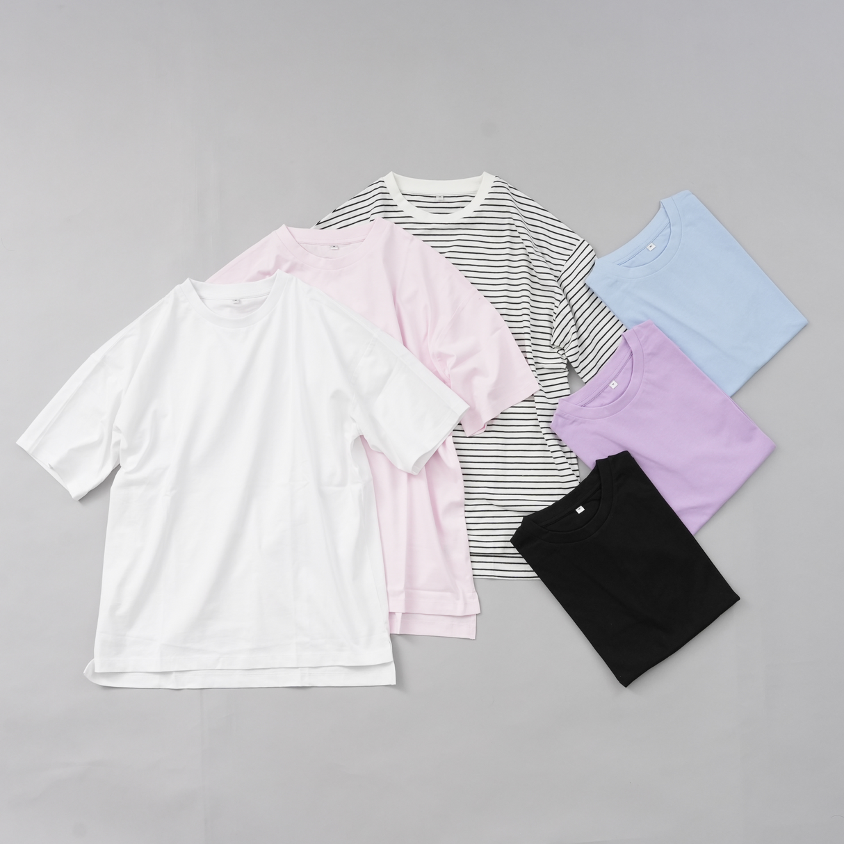 綿100%ワイドスリットTシャツ