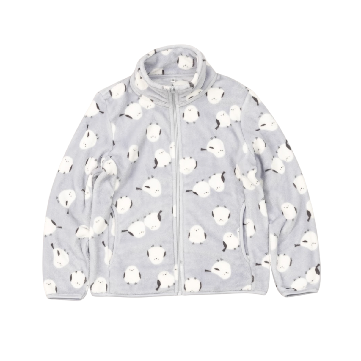 キッズシルキーフリースジャケット総柄