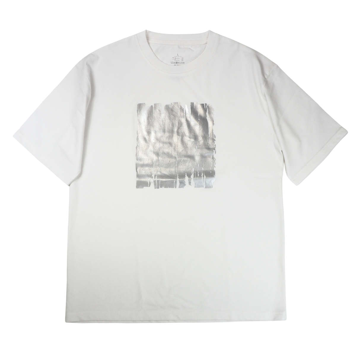 ホイルプリントTシャツ(スクエア)