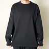 綿100%ワイドスリット長袖Tシャツ
