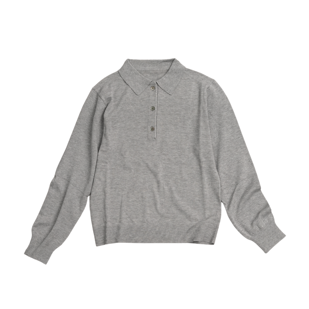 シルキーニットポロシャツ