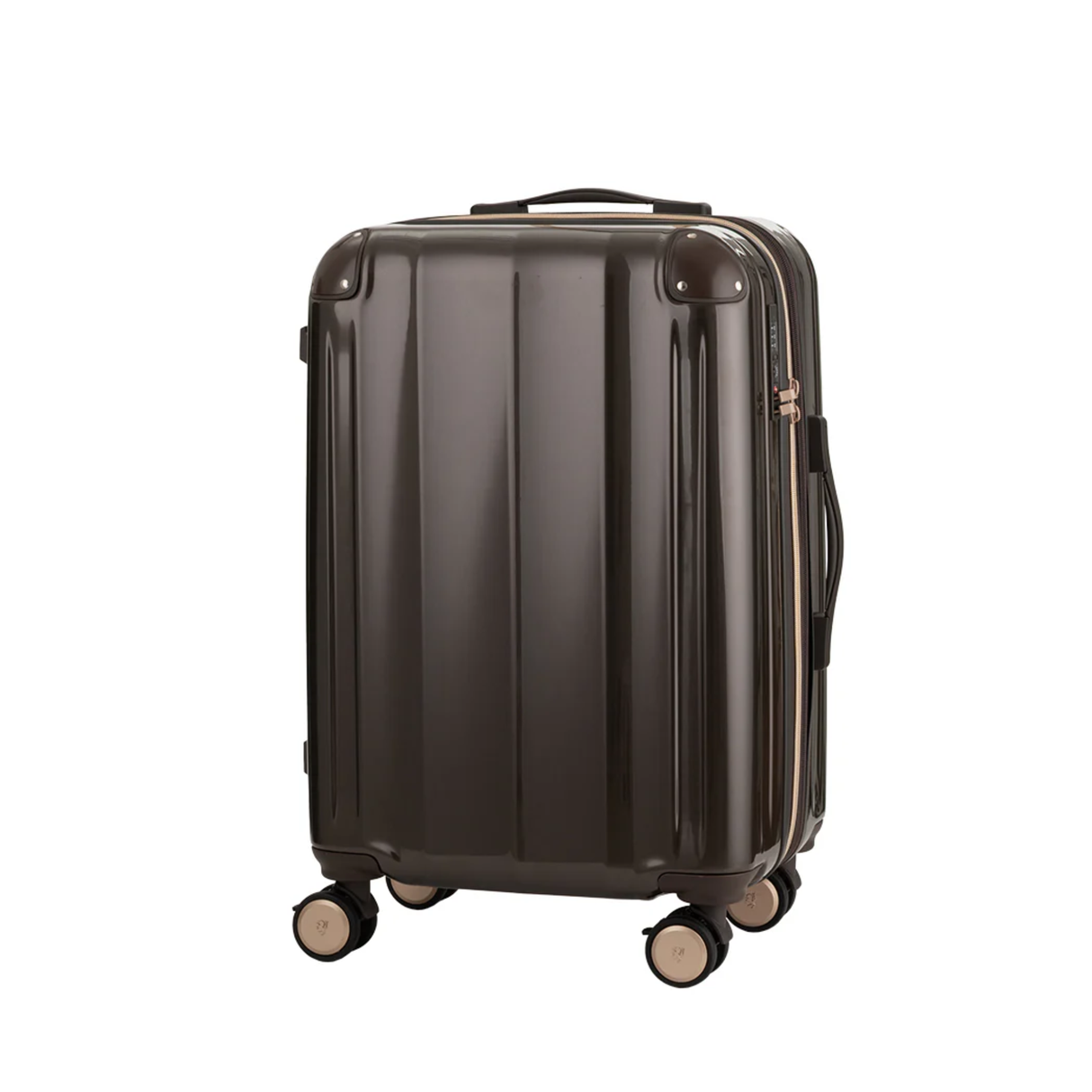 ストッパー付き鏡面拡張ファスナーキャリーVELIRO56L