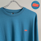 綿100%長袖刺繍Tシャツ