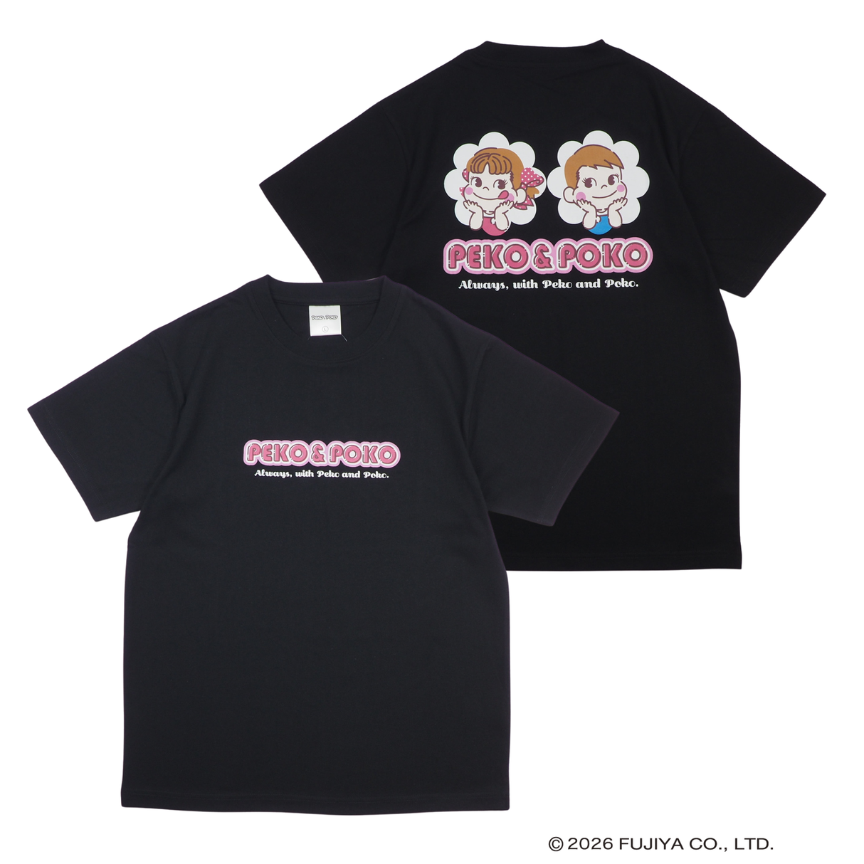 【Peko&Poko】ペコ＆ポコ プリントTシャツ