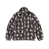 キッズシルキーフリースジャケット総柄