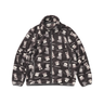 キッズシルキーフリースジャケット総柄