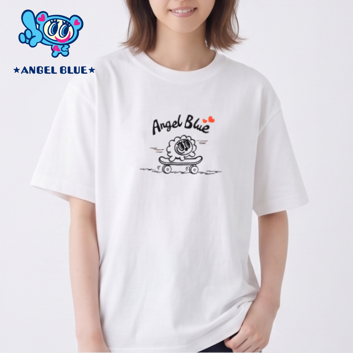 【ANGEL BLUE】プリントTシャツ