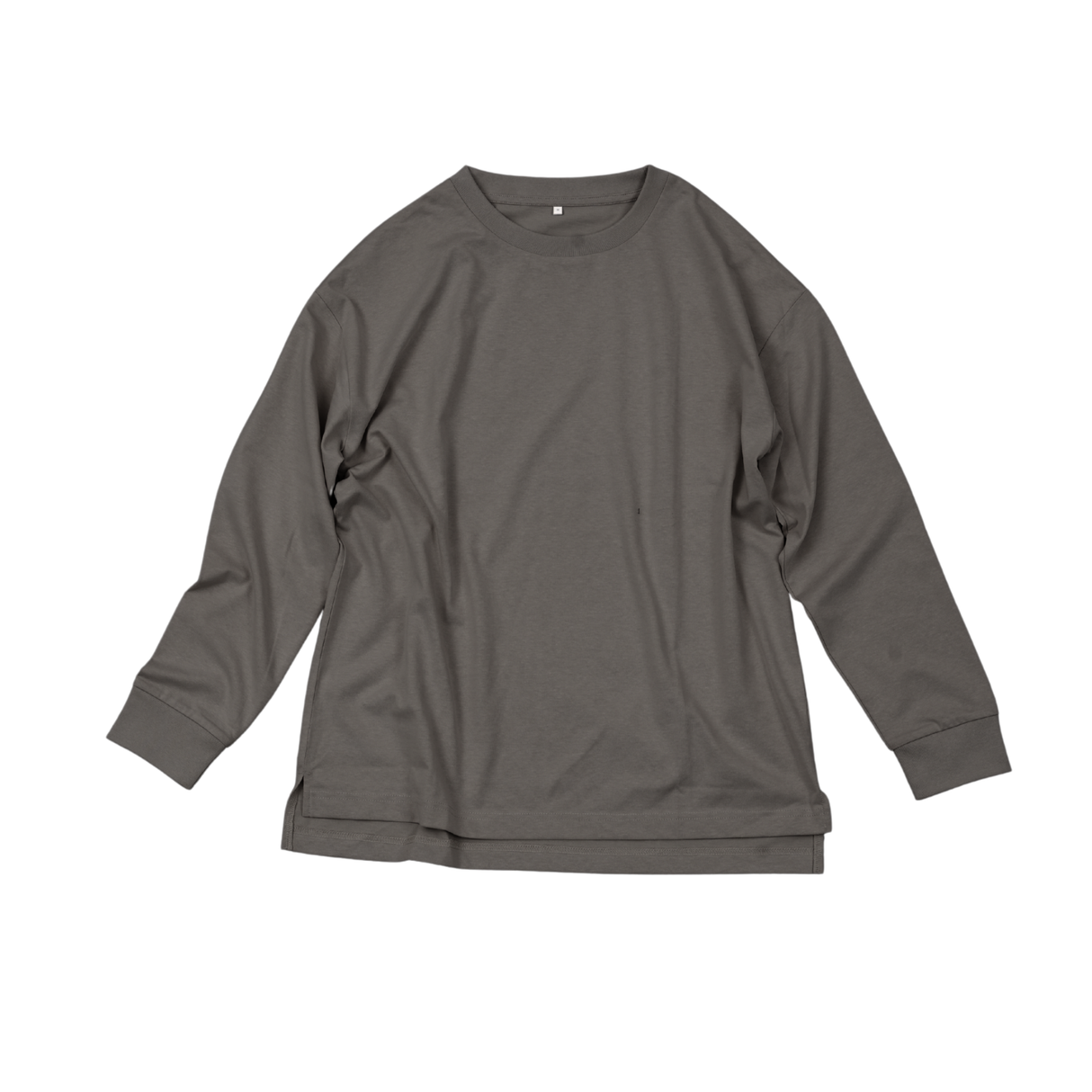 綿100%ワイドスリット長袖Tシャツ(2026年モデル)