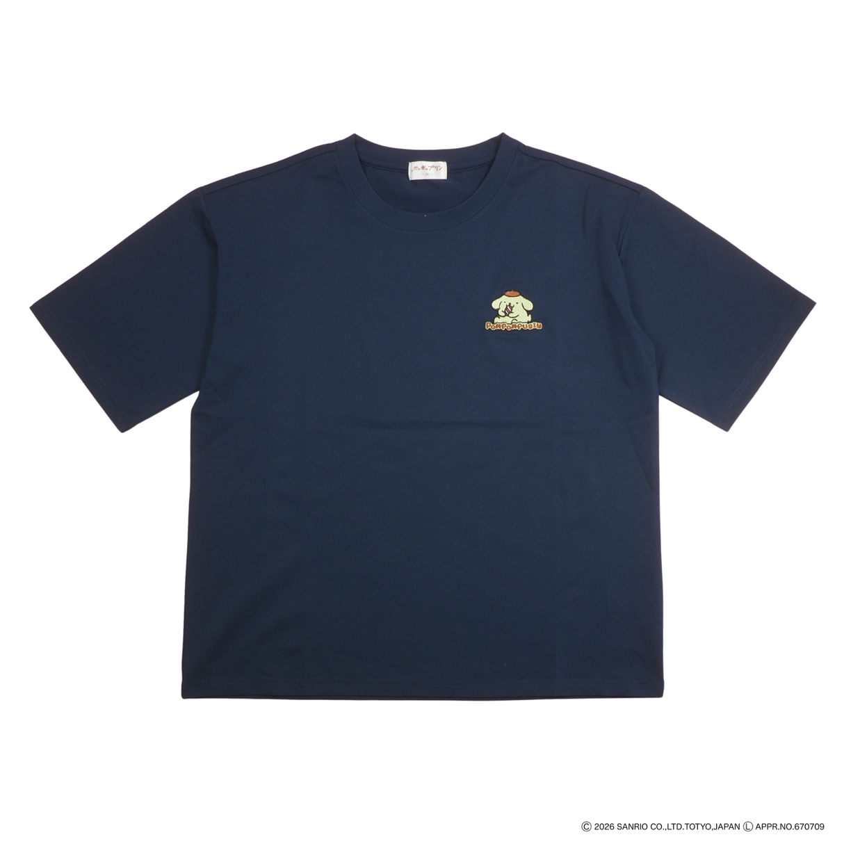 【サンリオキャラクターズ】ポムポムプリンワンポイント冷感Tシャツ