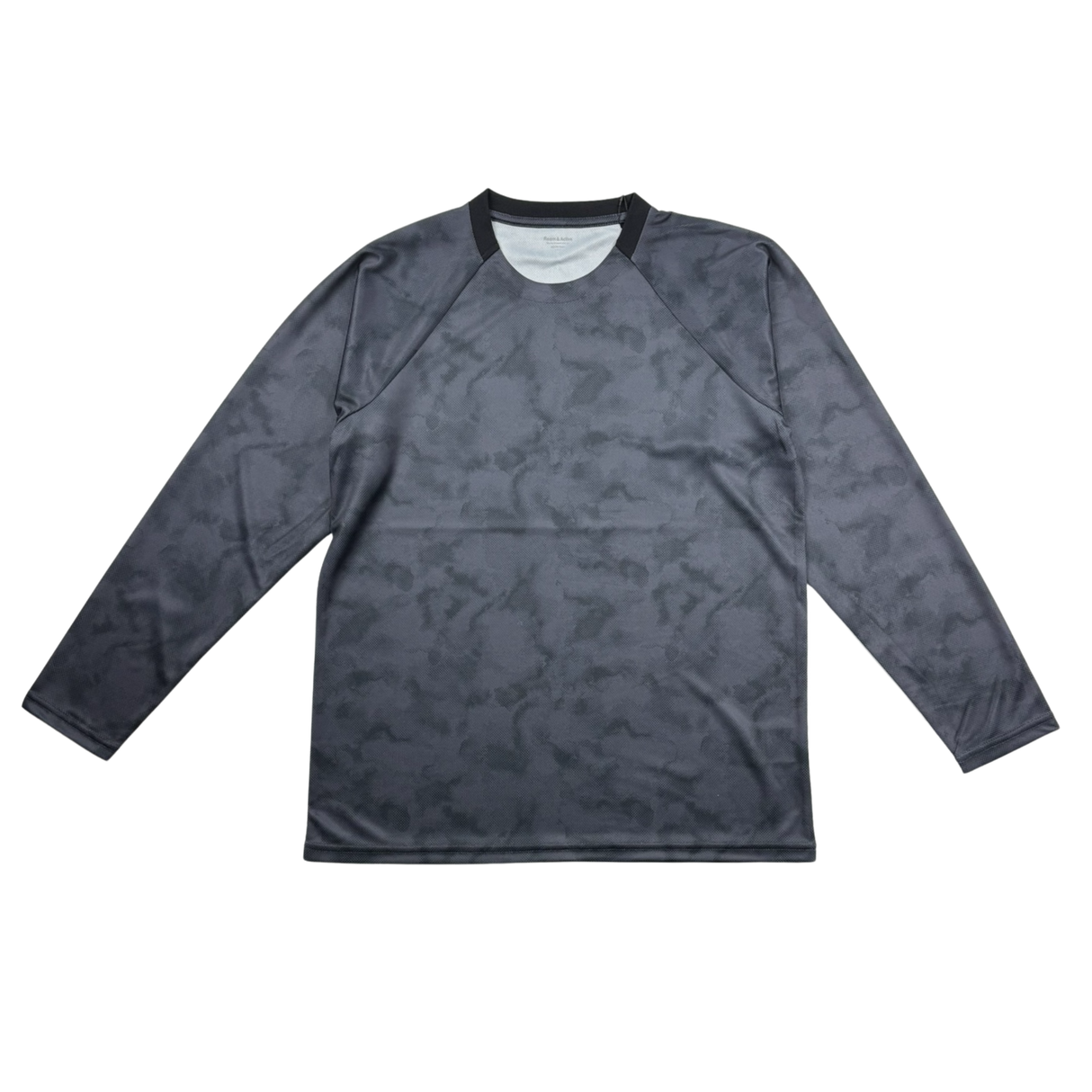 【Room＆Active】ドライ総柄プリント長袖Tシャツ