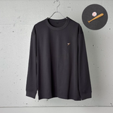 綿100%刺繍Tシャツ(長袖)