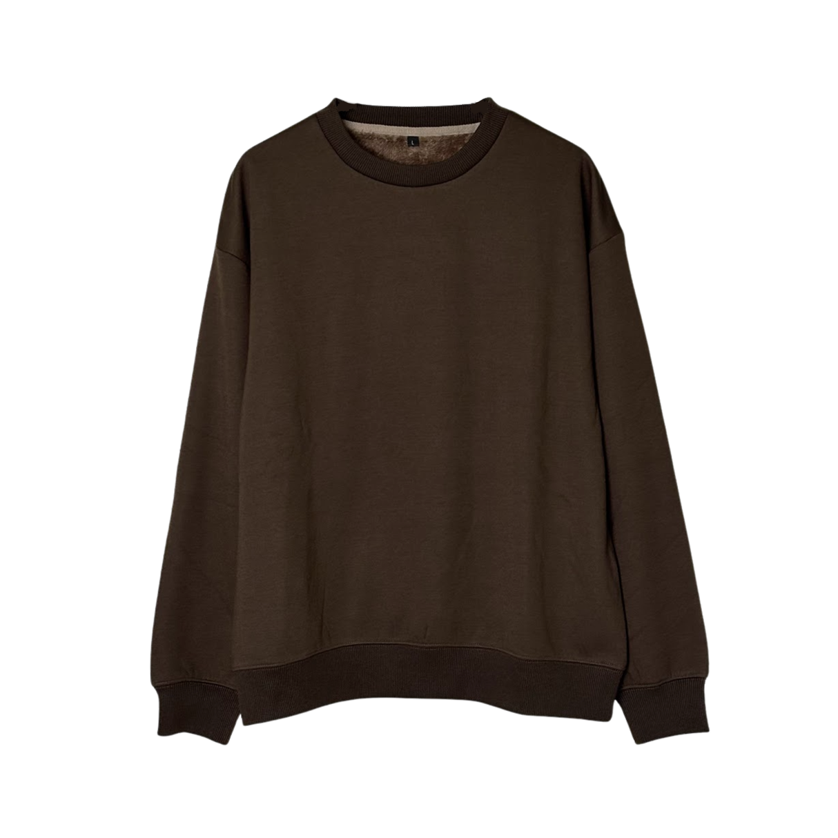 裏ボアクルーネックトレーナー