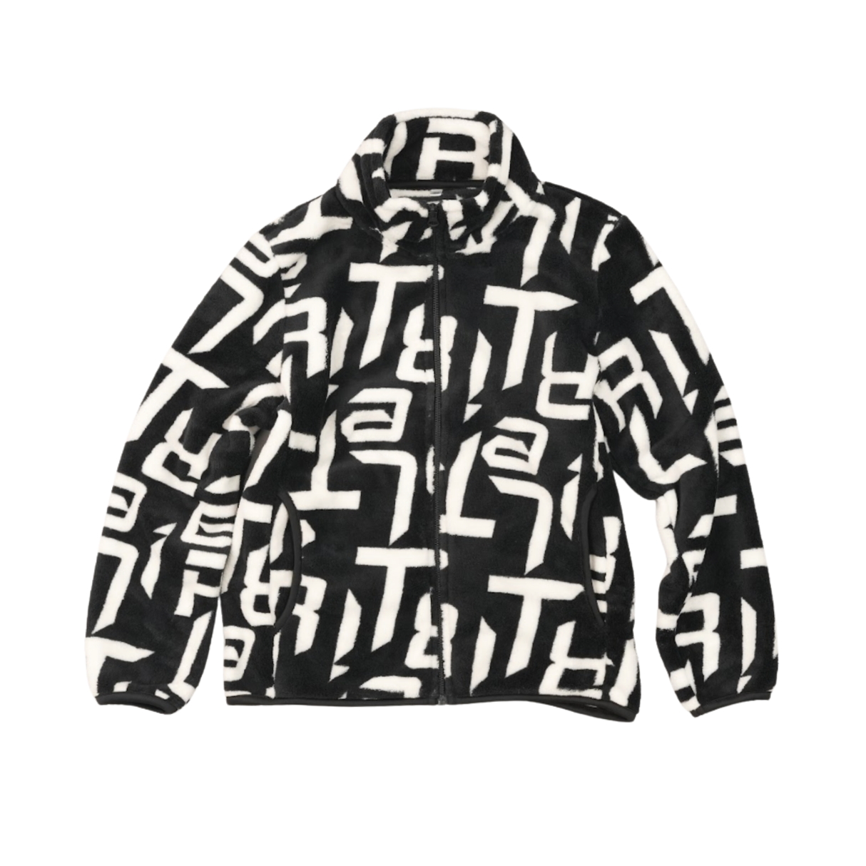 キッズシルキーフリースジャケット総柄