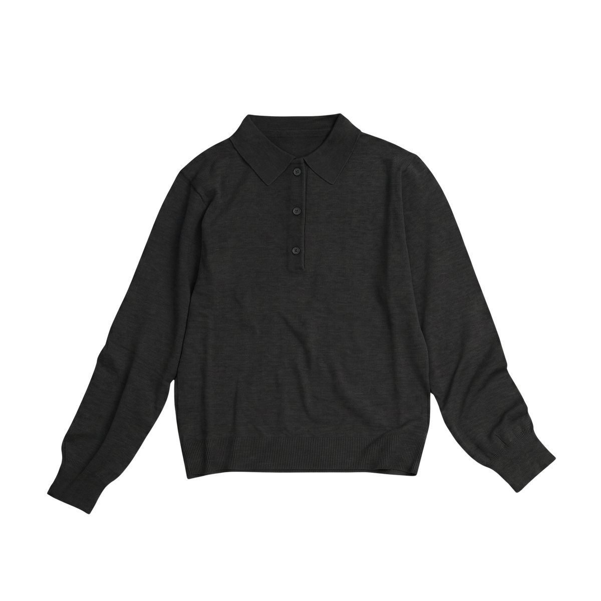 シルキーニットポロシャツ