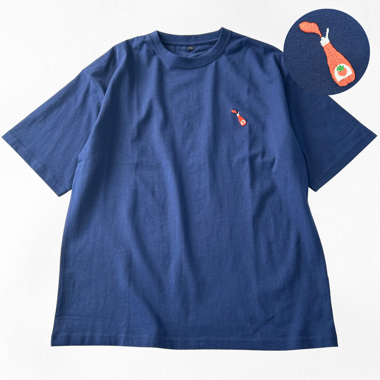 綿100%刺繍Tシャツ（食べ物）