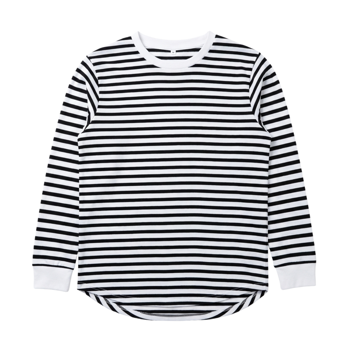 プレミアムファインコットンクルーネック長袖Tシャツ