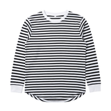 プレミアムファインコットンクルーネック長袖Tシャツ