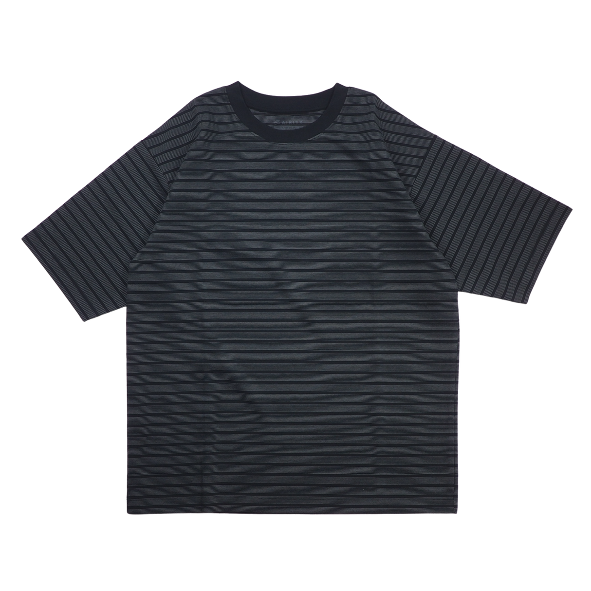 ［AIRITY］オーバーサイズTシャツ(マイクロボーダー)